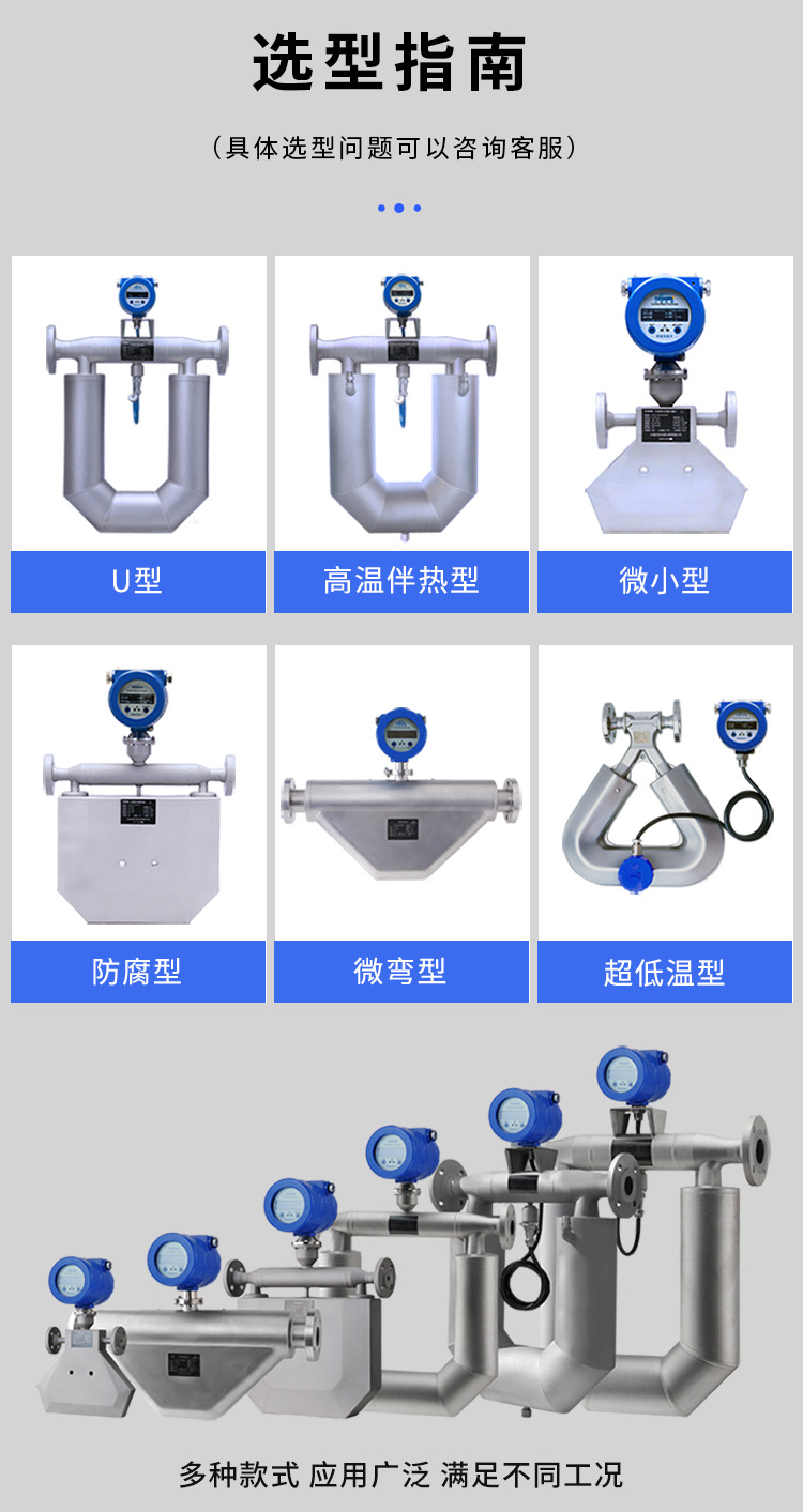 防爆質量流量計產品分類圖